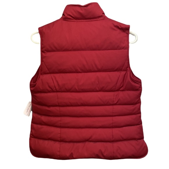 Ann Taylor LOFT Red Down Puffer Vest Quilted Sleeveless New with Tags XS - Picture 3 of 15